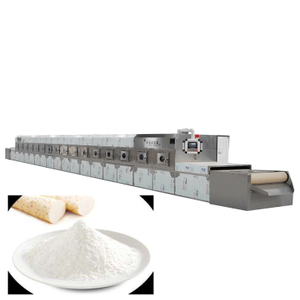 30Kw Air Cooled Commercial Belt Type Yam Powder Microwave Baking Machine For Farm
