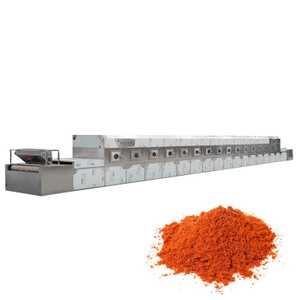 100Kw Air Cooled Industrial Tunnel Type Chili Powder Microwave Sterilizer Machine For Factory