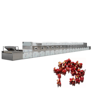 40Kw Water Cooled Industrial Belt Type Pepper Microwave Sterilizer For Factory